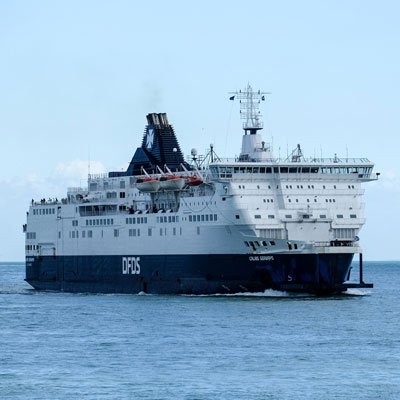 a ferry travelling from Newhaven to Dieppe image of a ferry travelling from Newhaven to Dieppe
