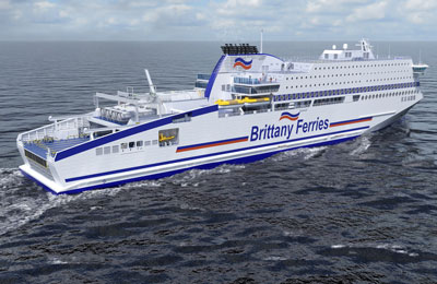 image of Brittany Ferries New Ship Honfleur