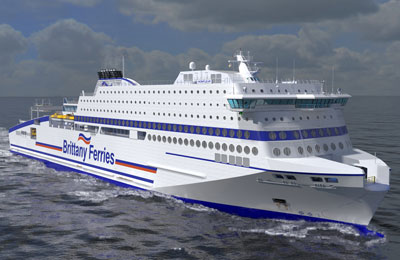 image of Brittany Ferries New Ship Honfleur