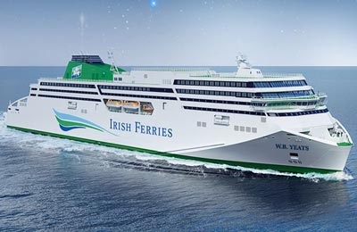 image of new Irish Ferries ship, W.B. Yeats